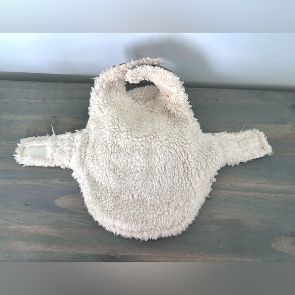 AFP All For Paws Brown & Cream Sherpa Pet Cat & Dog Coat/ Wrap/ Sweater - Picture 6 of 12